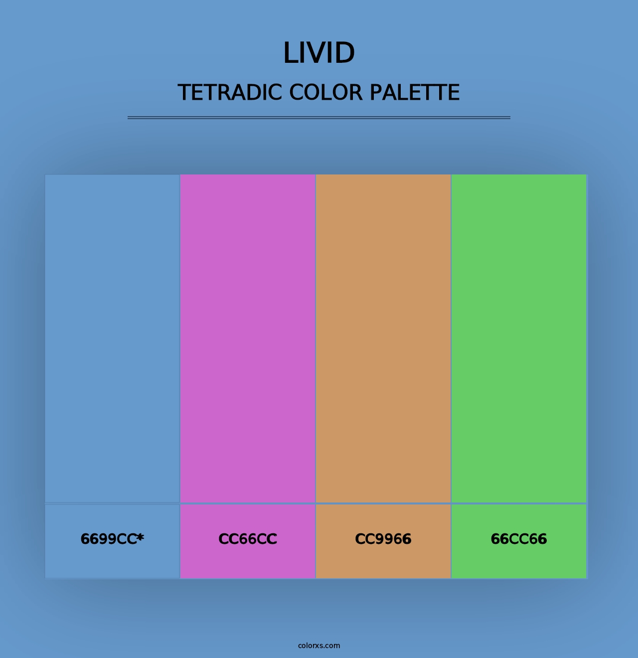 Livid - Tetradic Color Palette