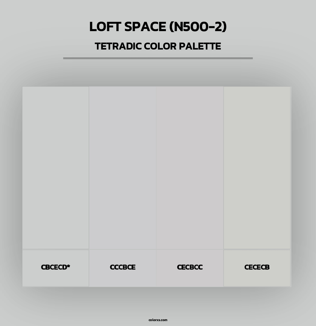 Loft Space (N500-2) - Tetradic Color Palette