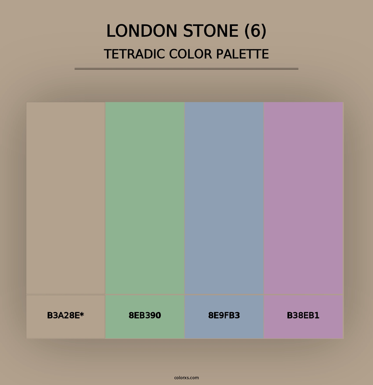 London Stone (6) - Tetradic Color Palette