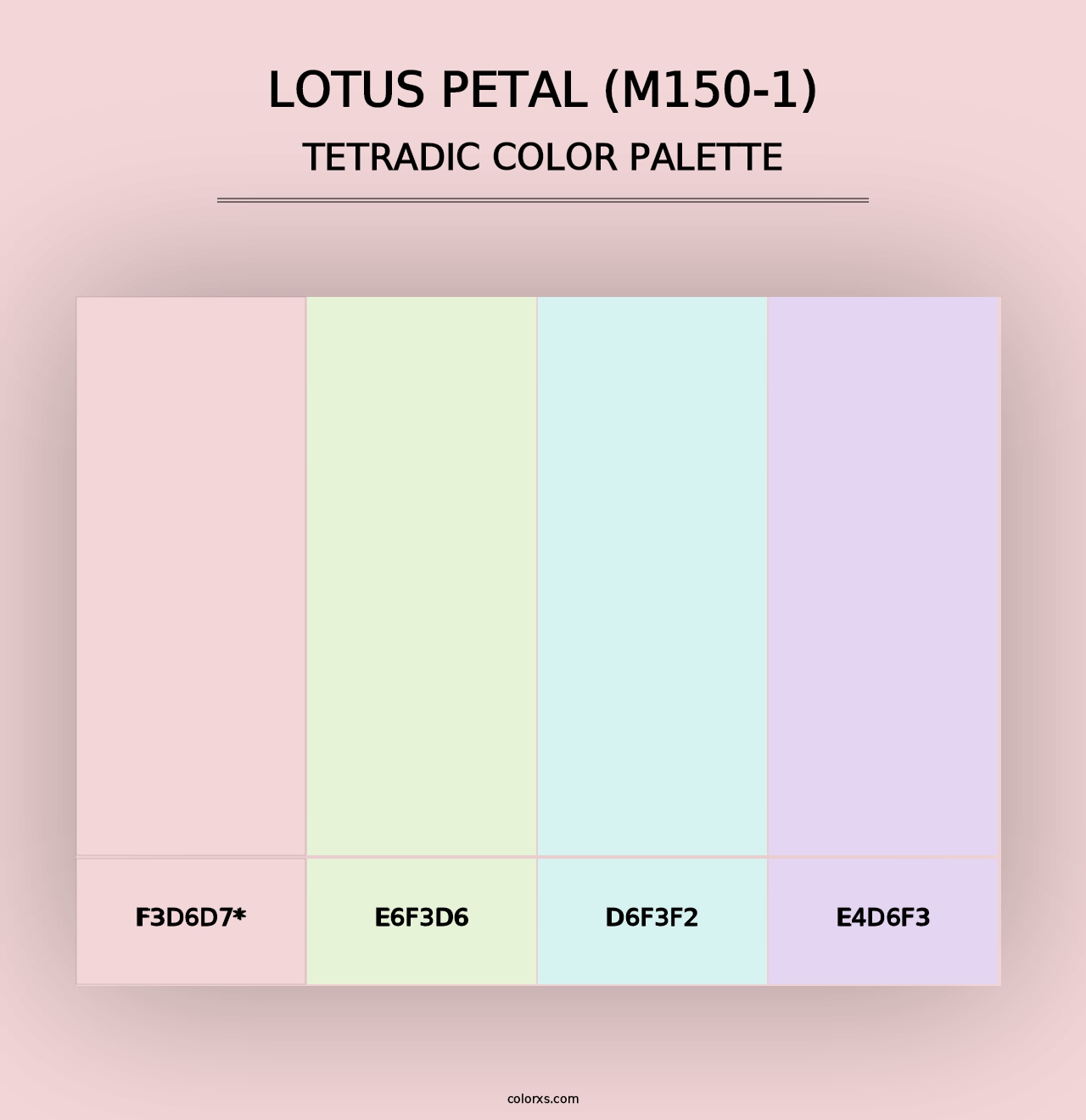 Lotus Petal (M150-1) - Tetradic Color Palette