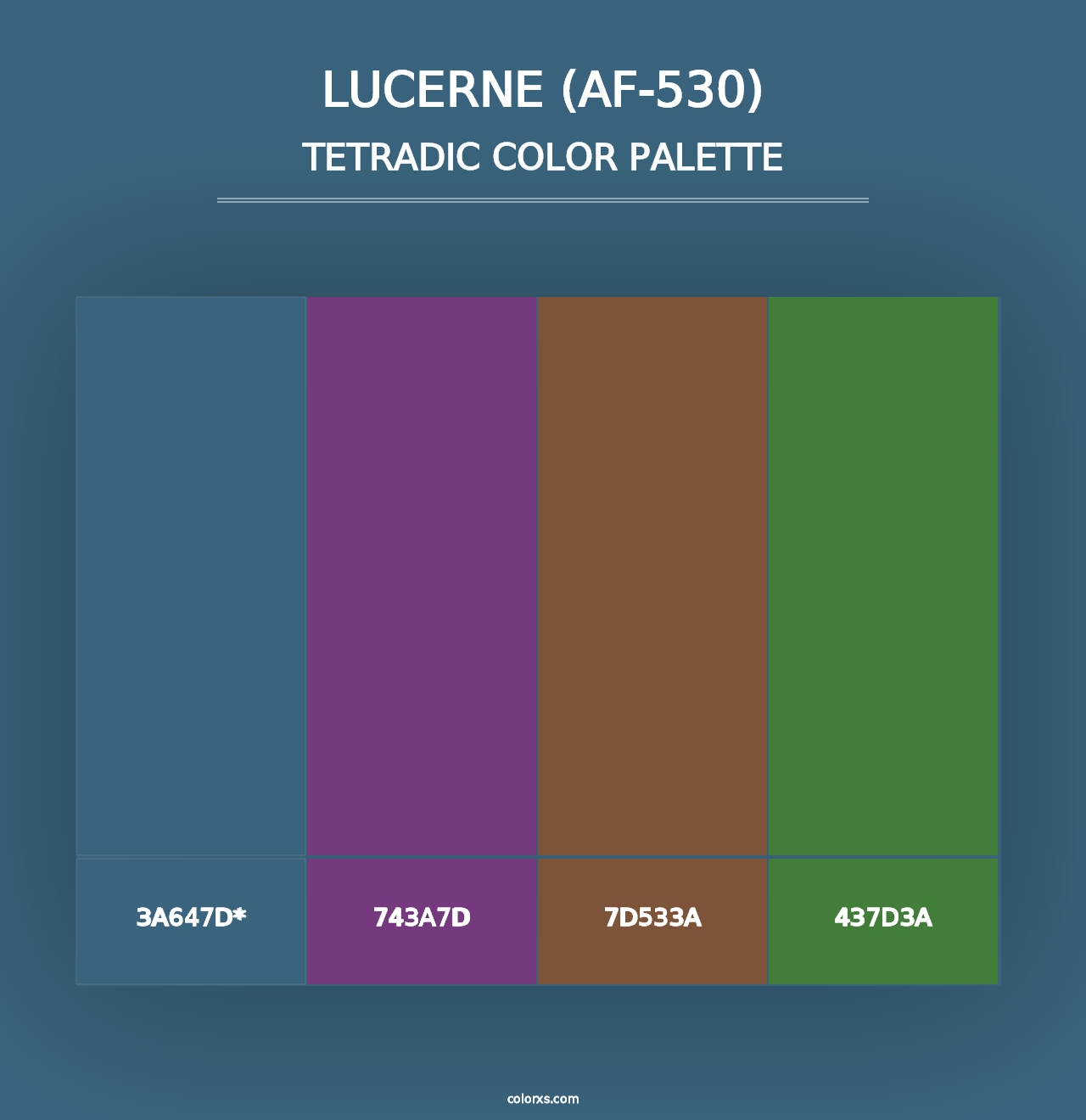 Lucerne (AF-530) - Tetradic Color Palette