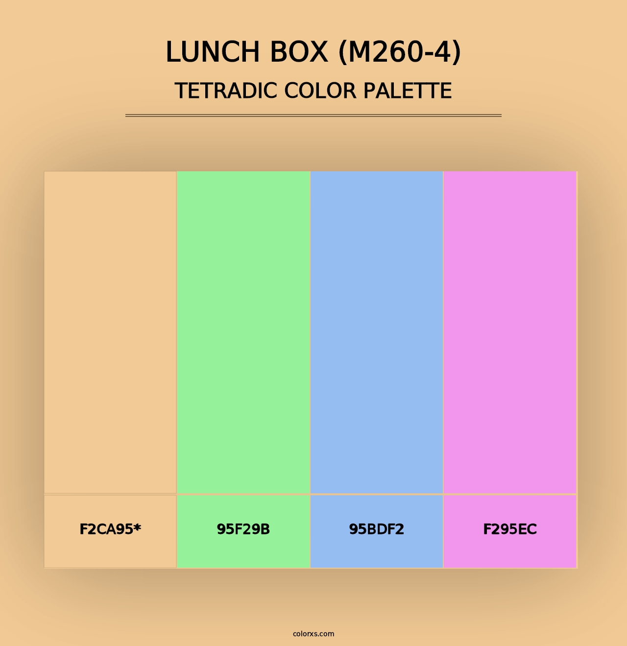 Lunch Box (M260-4) - Tetradic Color Palette