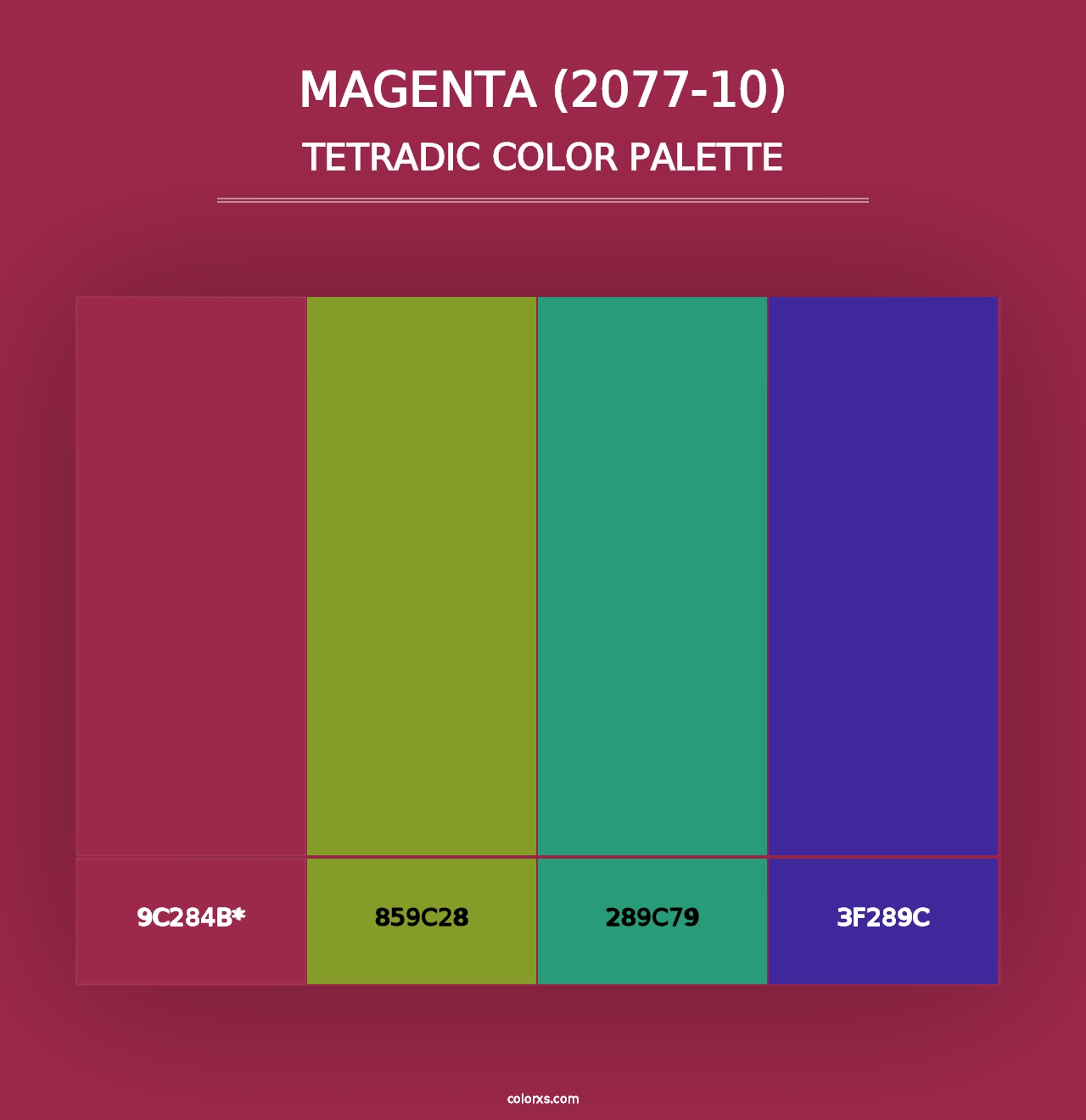 Magenta (2077-10) - Tetradic Color Palette