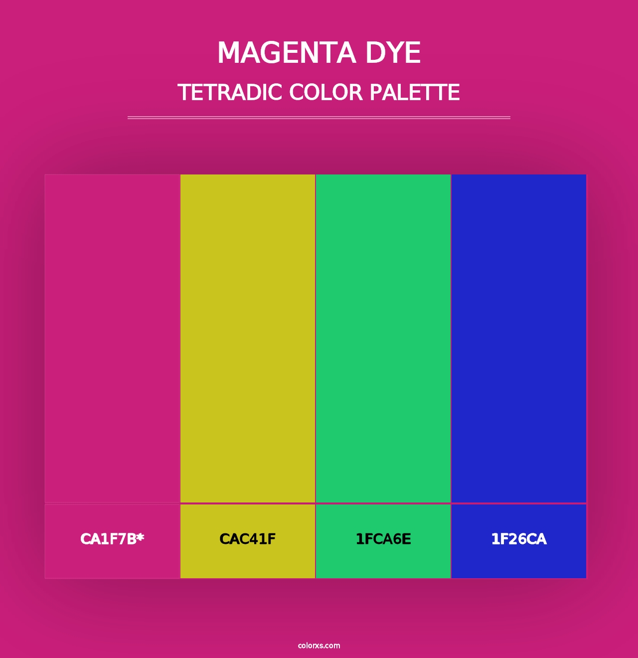 Magenta Dye - Tetradic Color Palette