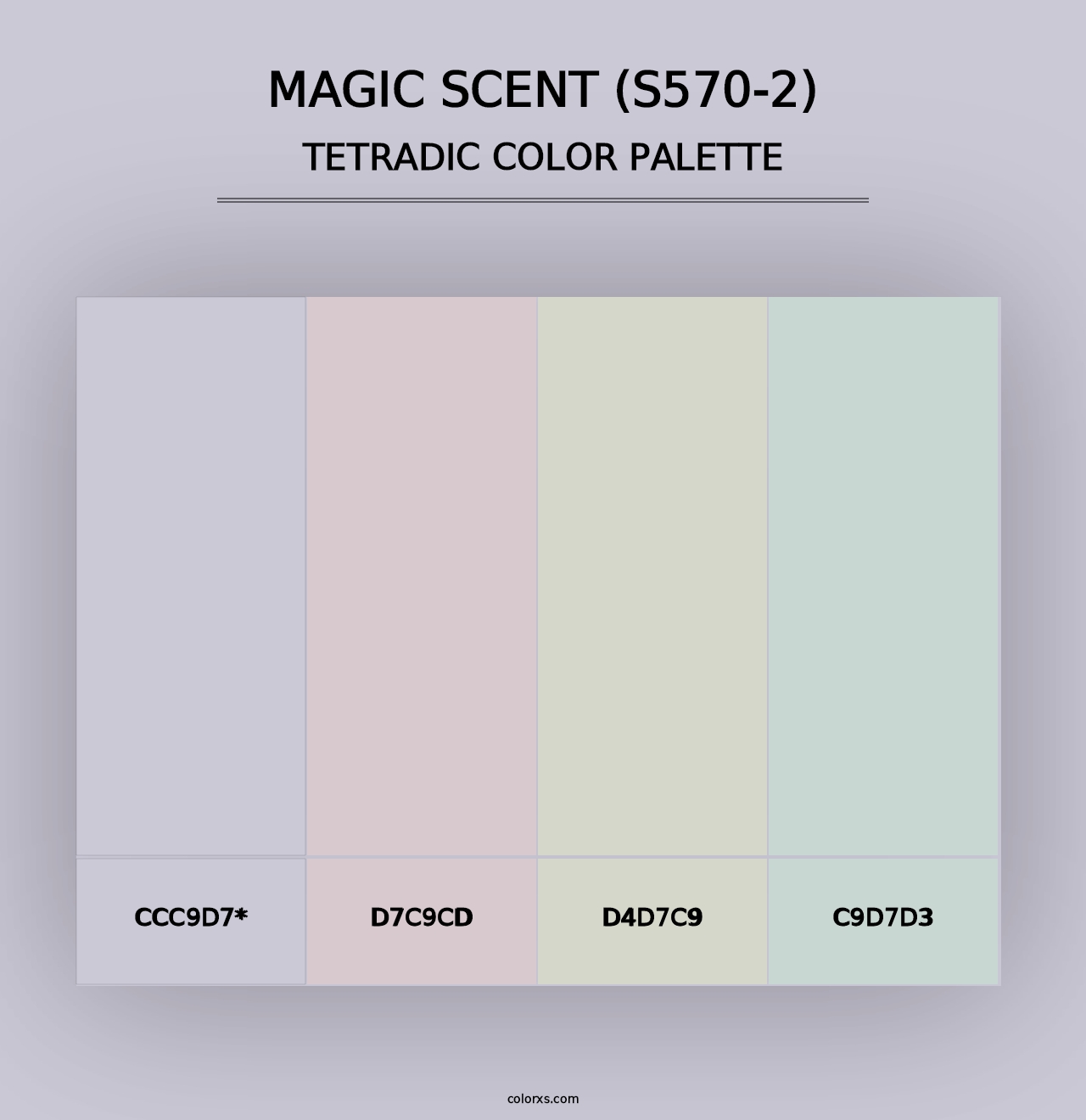 Magic Scent (S570-2) - Tetradic Color Palette