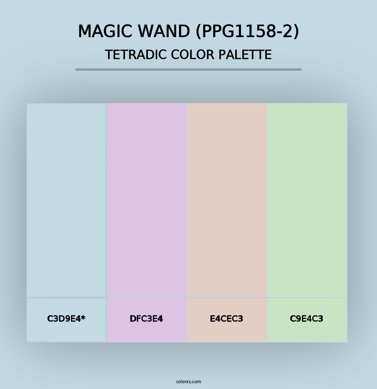 Magic Wand (PPG1158-2) - Tetradic Color Palette