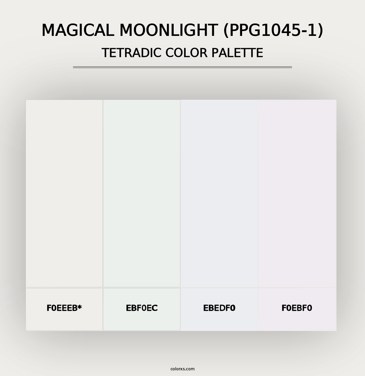 Magical Moonlight (PPG1045-1) - Tetradic Color Palette