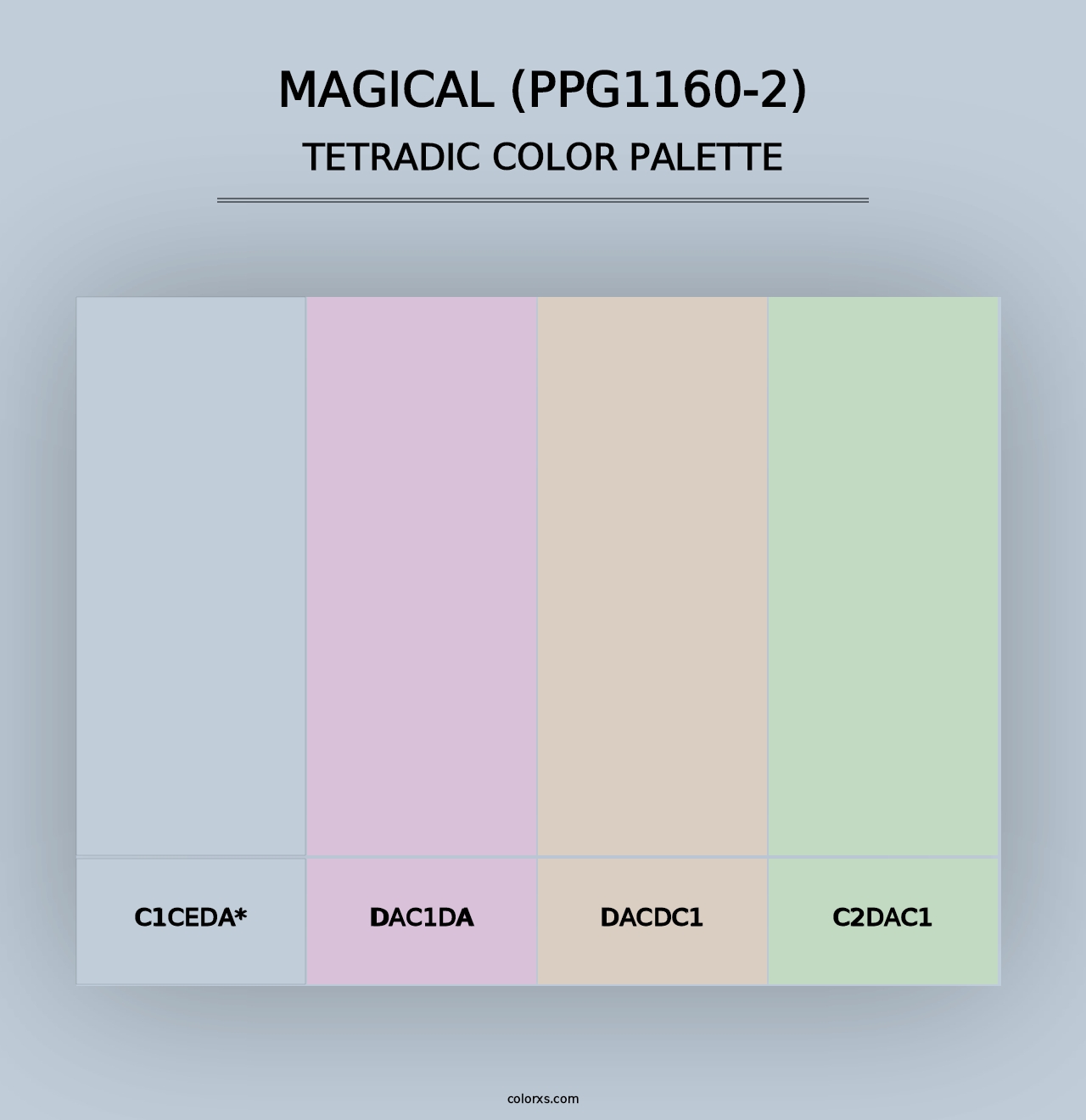 Magical (PPG1160-2) - Tetradic Color Palette