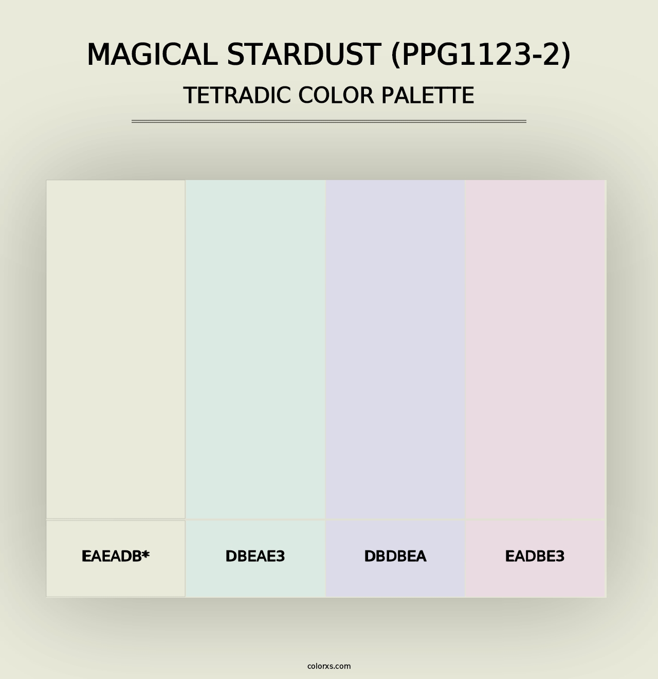 Magical Stardust (PPG1123-2) - Tetradic Color Palette