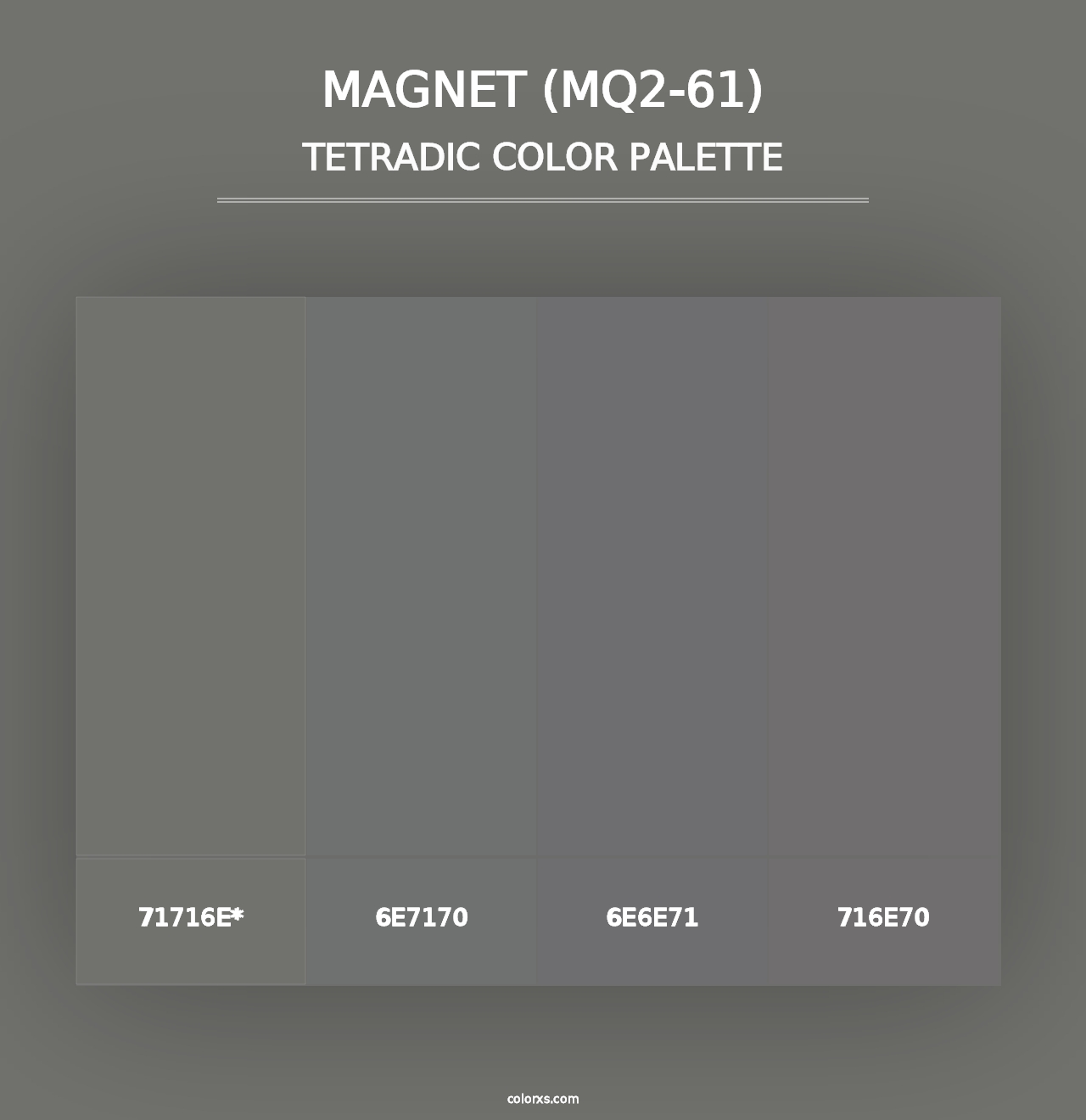 Magnet (MQ2-61) - Tetradic Color Palette