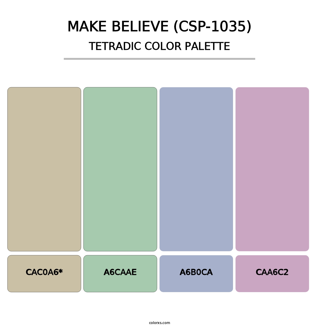 Make Believe (CSP-1035) - Tetradic Color Palette