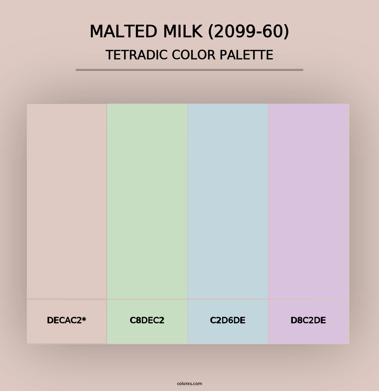 Malted Milk (2099-60) - Tetradic Color Palette