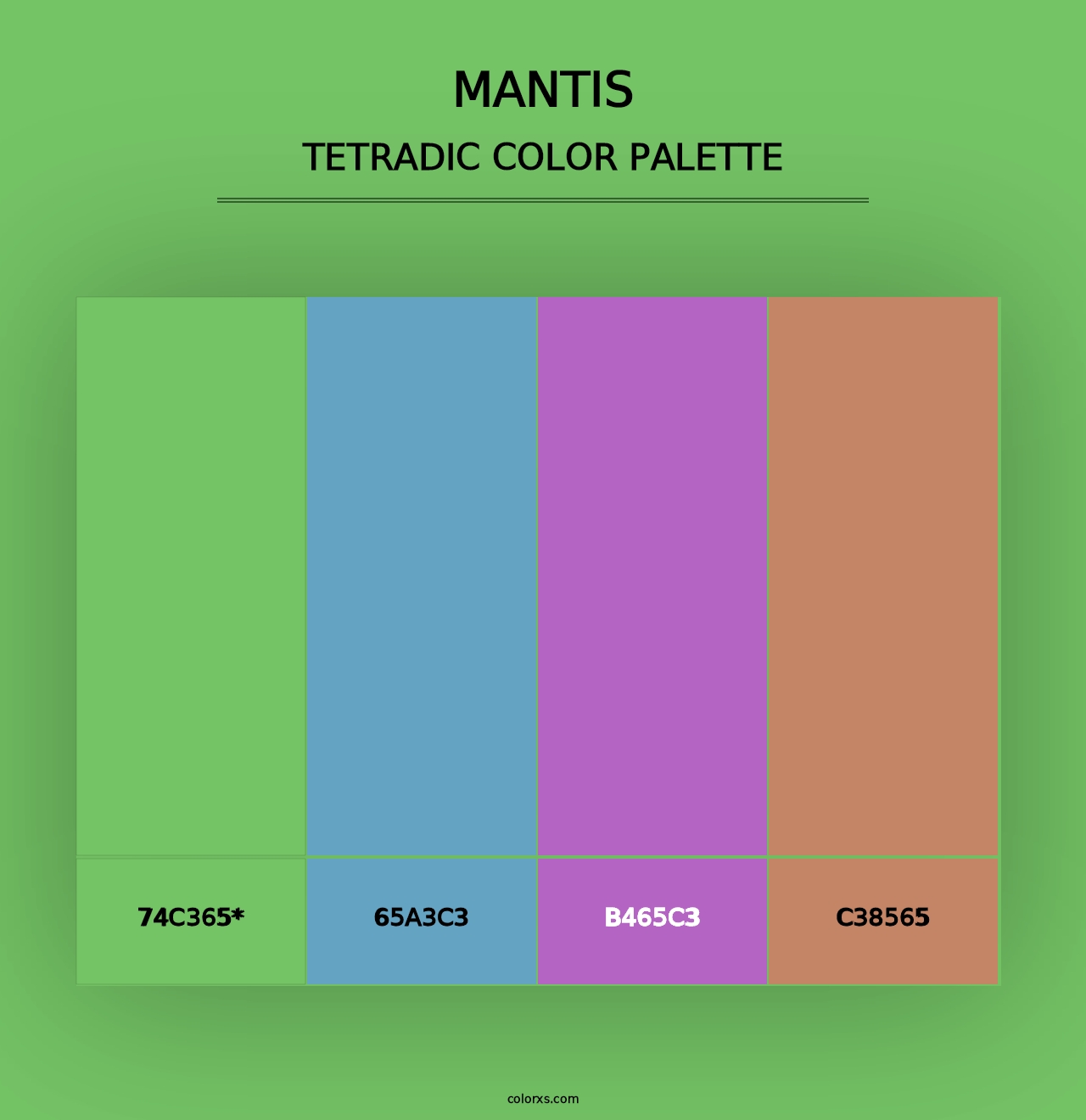 Mantis - Tetradic Color Palette