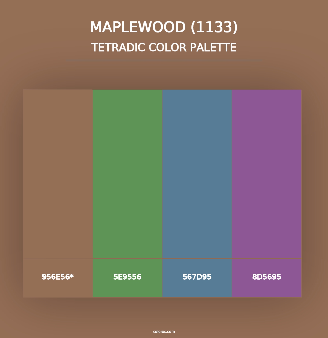 Maplewood (1133) - Tetradic Color Palette