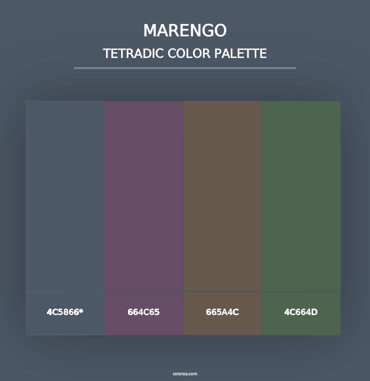 Marengo - Tetradic Color Palette