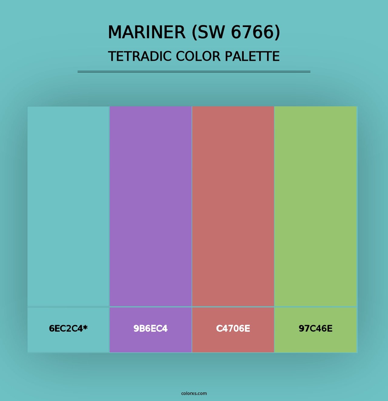 Mariner (SW 6766) - Tetradic Color Palette