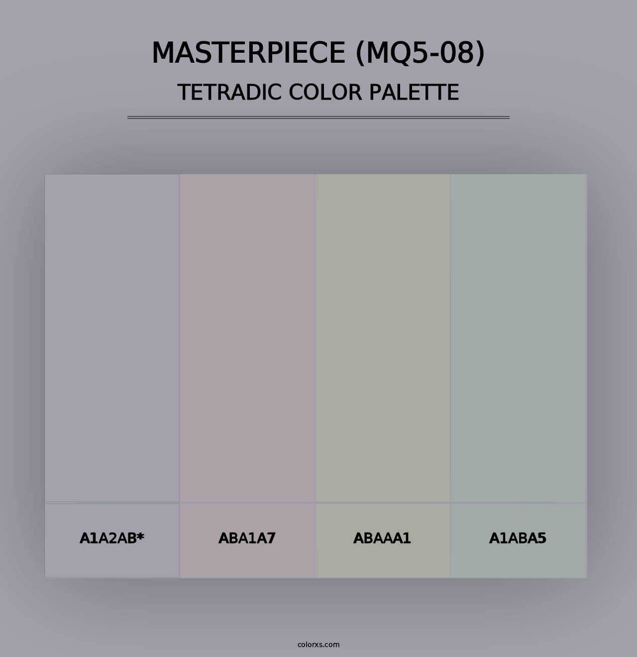 Masterpiece (MQ5-08) - Tetradic Color Palette