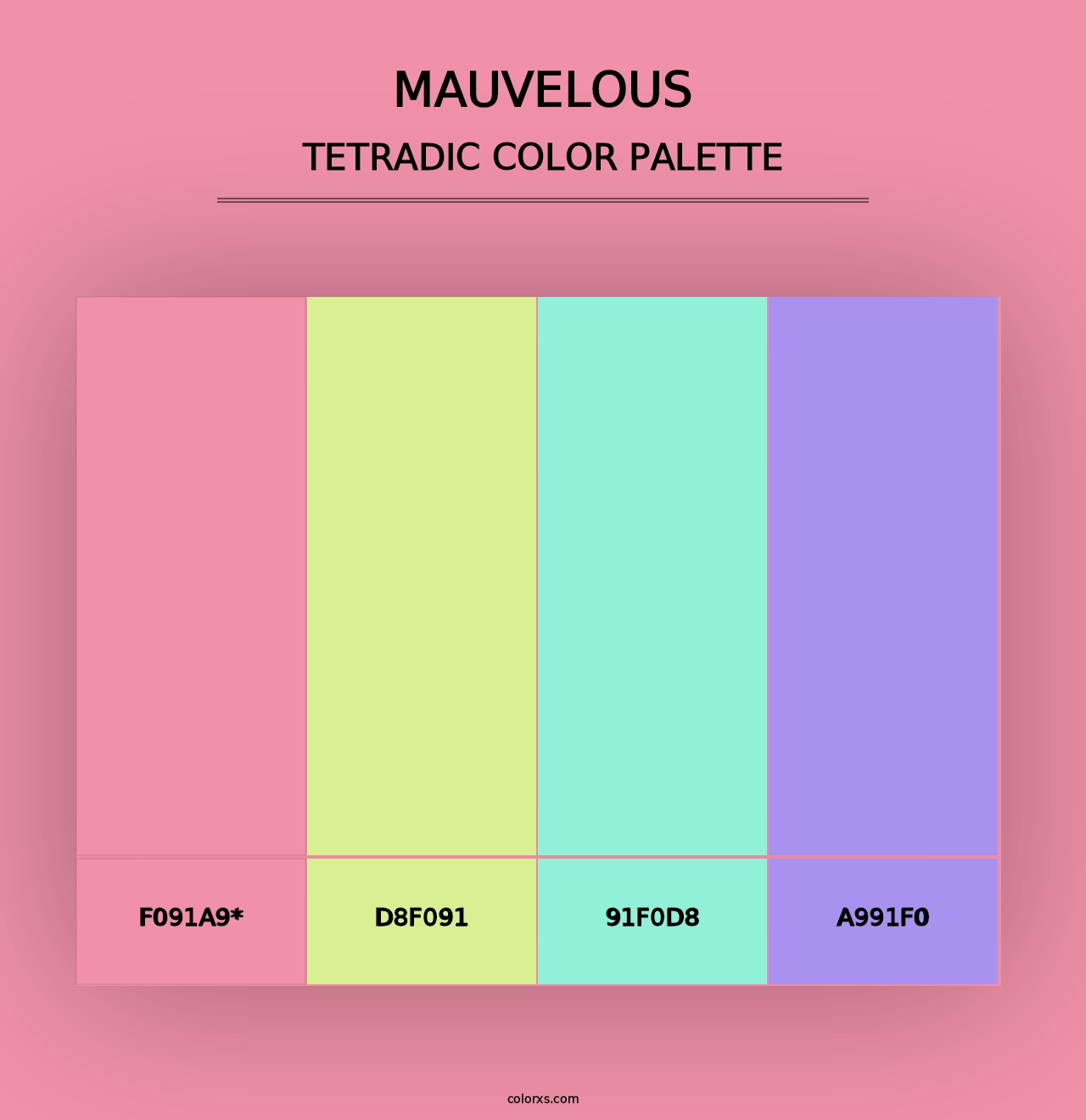 Mauvelous - Tetradic Color Palette