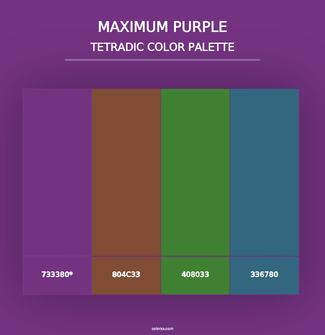 Maximum Purple - Tetradic Color Palette