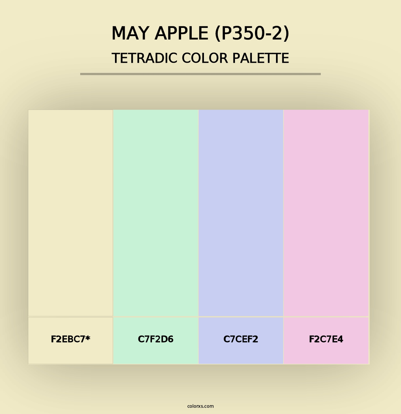 May Apple (P350-2) - Tetradic Color Palette