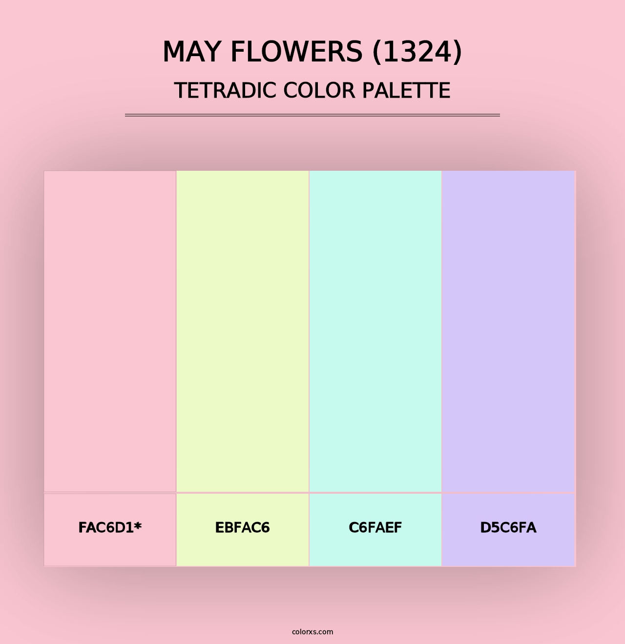 May Flowers (1324) - Tetradic Color Palette