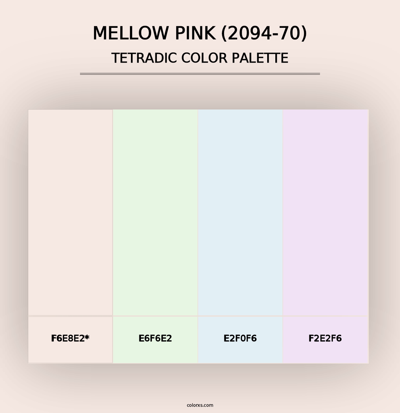 Mellow Pink (2094-70) - Tetradic Color Palette