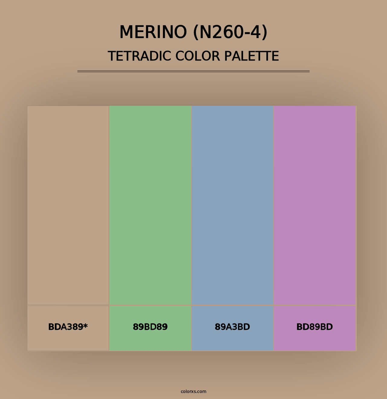 Merino (N260-4) - Tetradic Color Palette