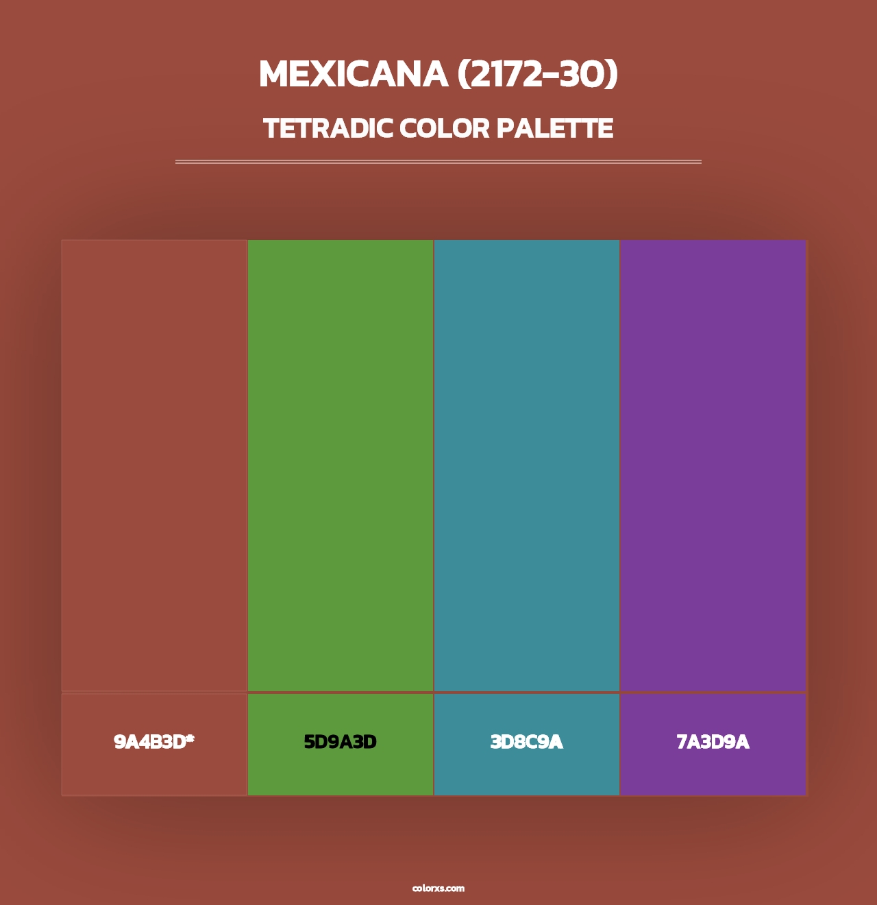 Mexicana (2172-30) - Tetradic Color Palette