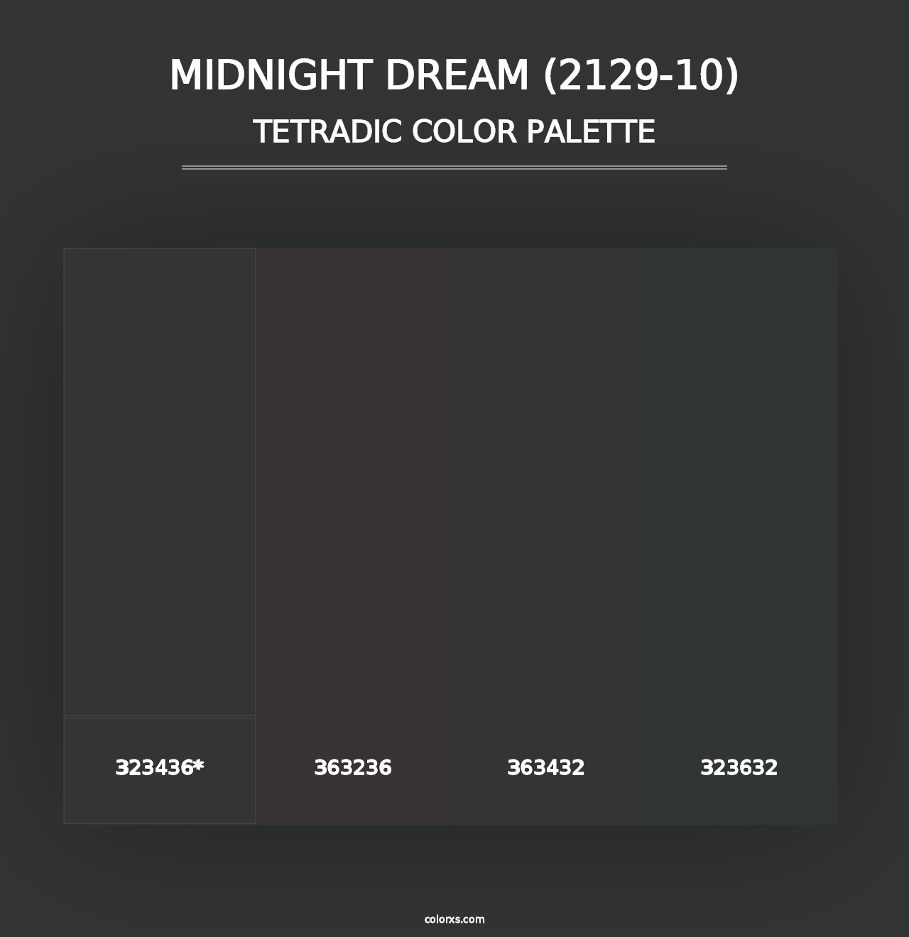 Midnight Dream (2129-10) - Tetradic Color Palette