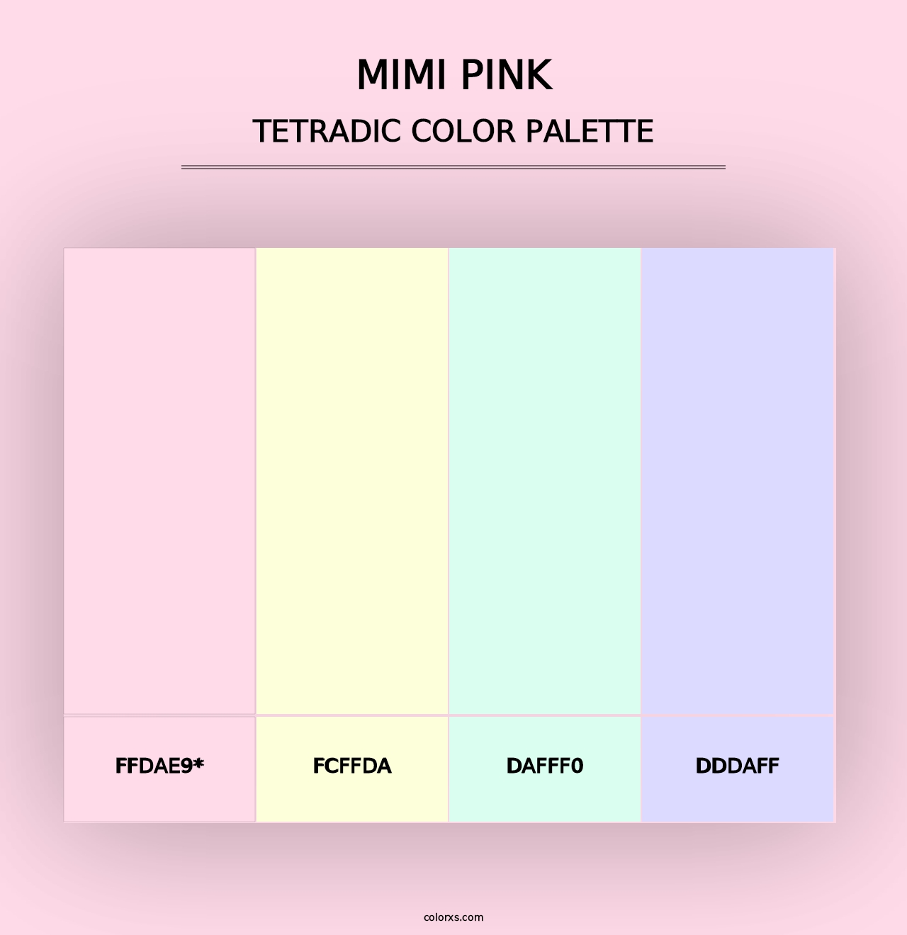 Mimi Pink - Tetradic Color Palette