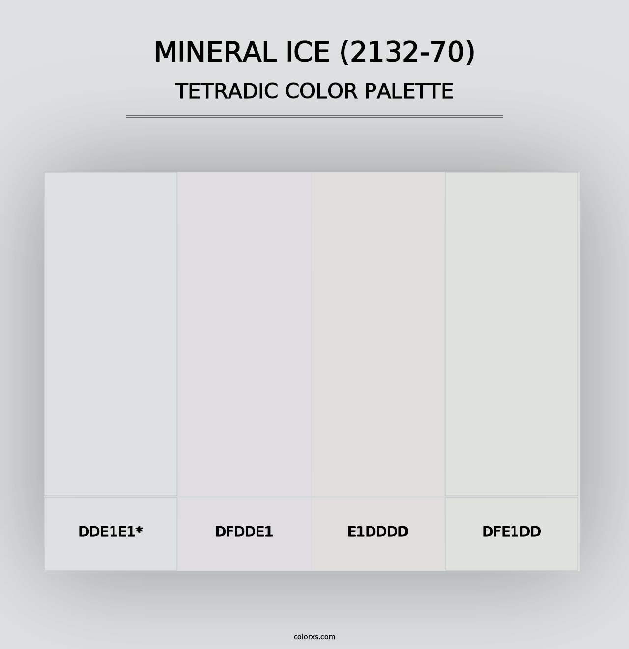 Mineral Ice (2132-70) - Tetradic Color Palette