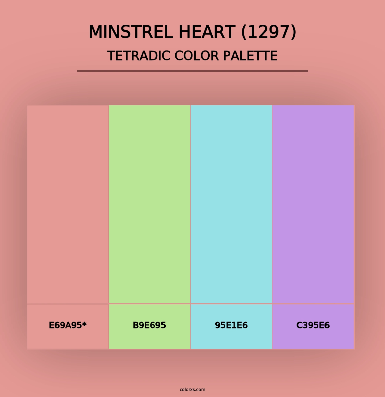 Minstrel Heart (1297) - Tetradic Color Palette