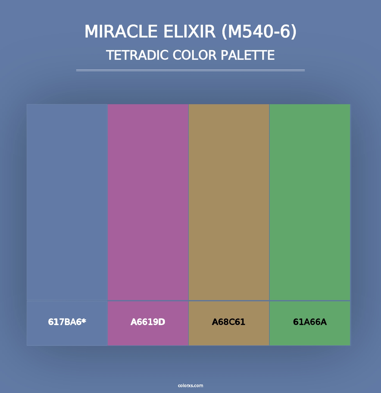 Miracle Elixir (M540-6) - Tetradic Color Palette