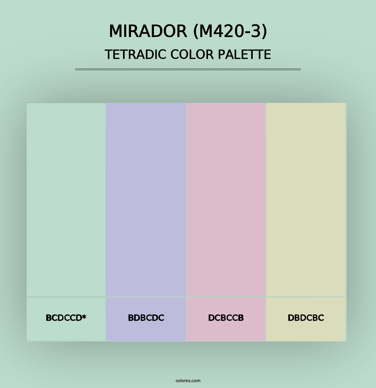 Mirador (M420-3) - Tetradic Color Palette