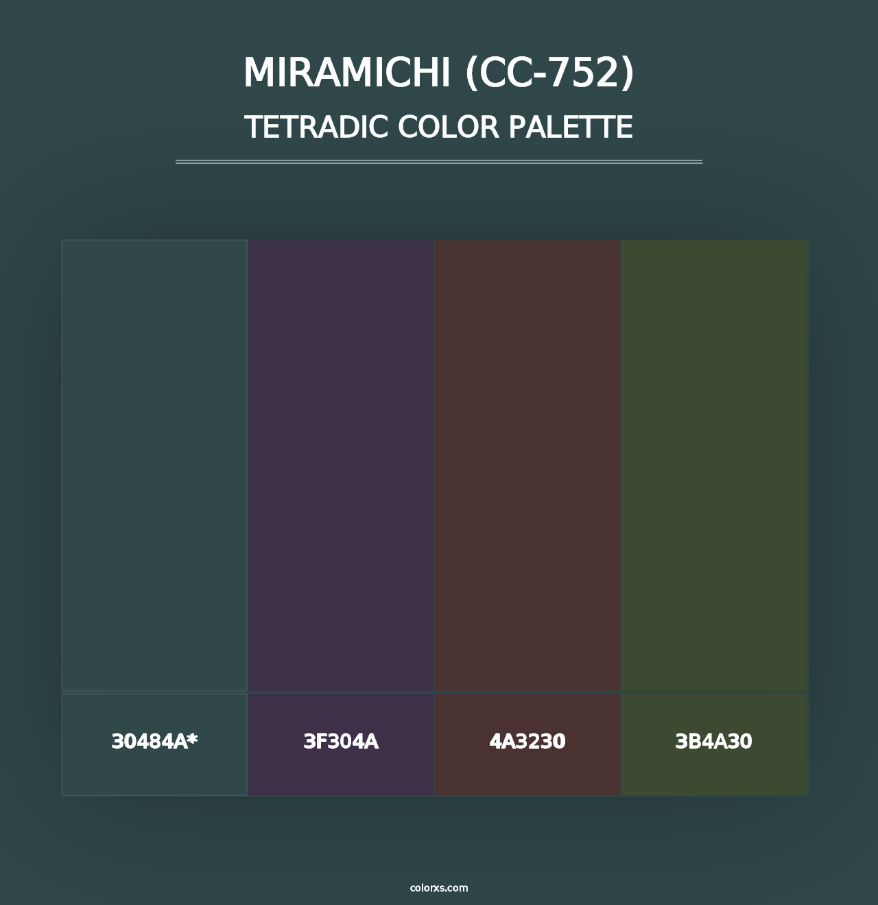 Miramichi (CC-752) - Tetradic Color Palette