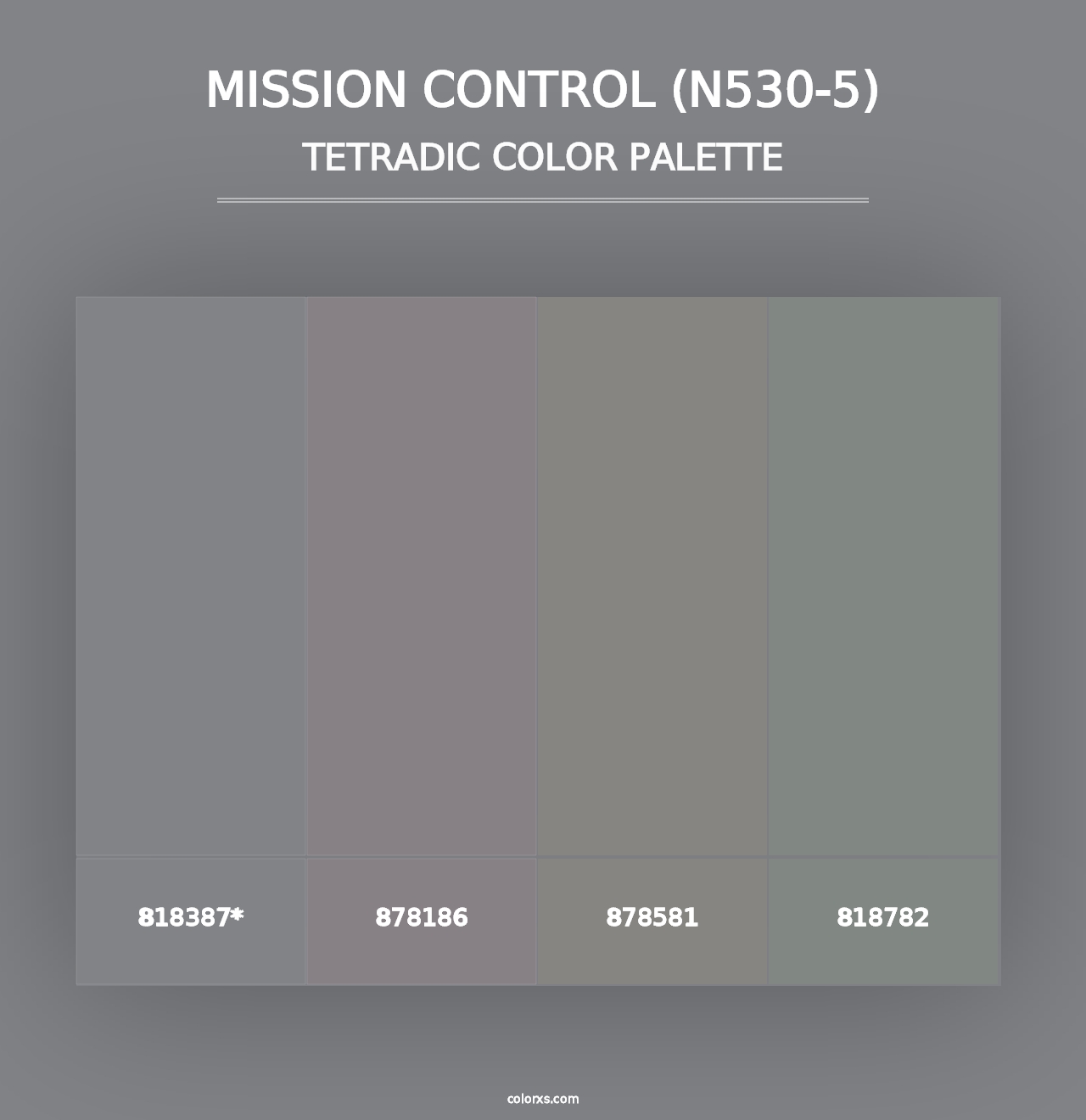 Mission Control (N530-5) - Tetradic Color Palette