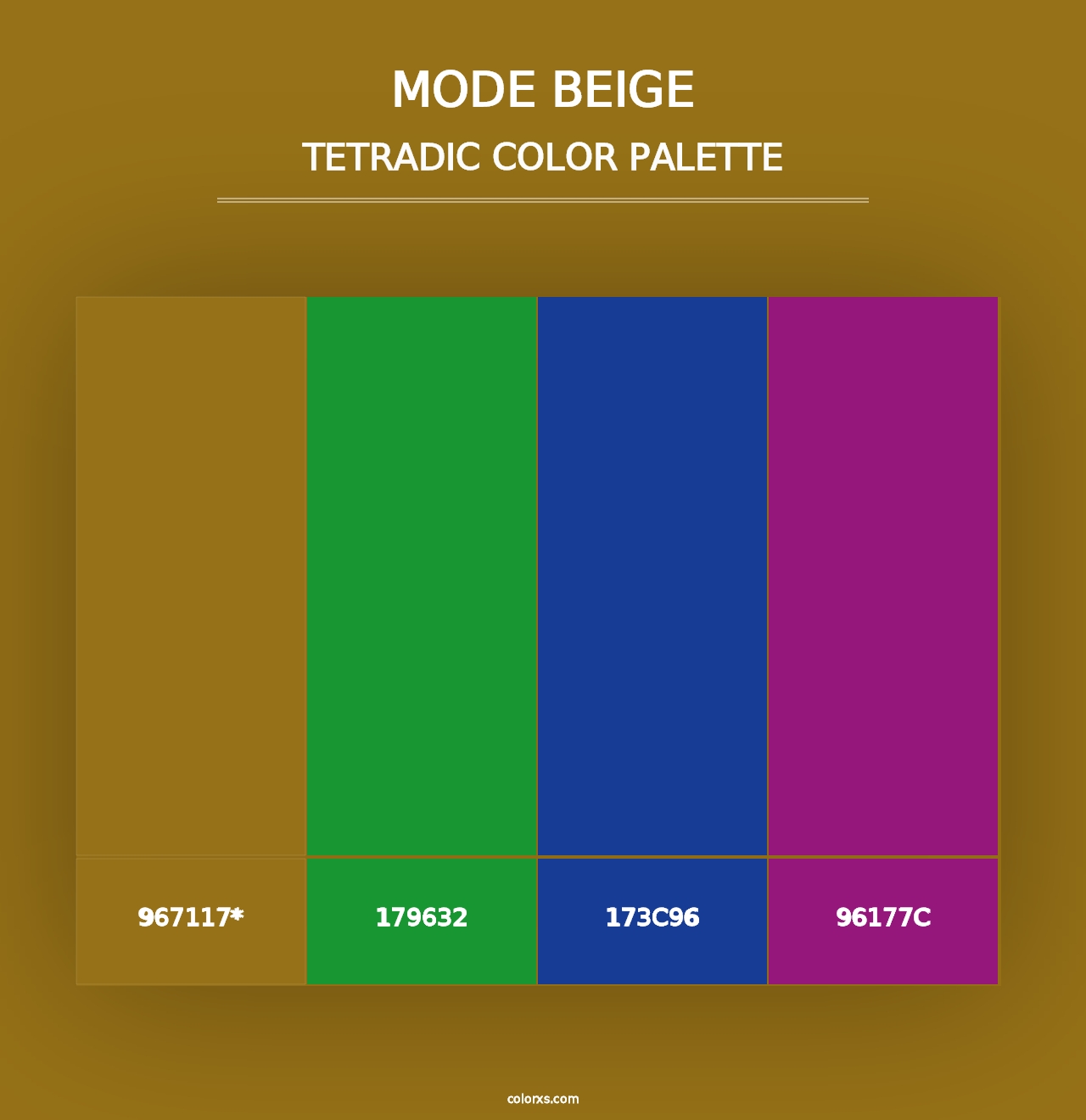 Mode Beige - Tetradic Color Palette