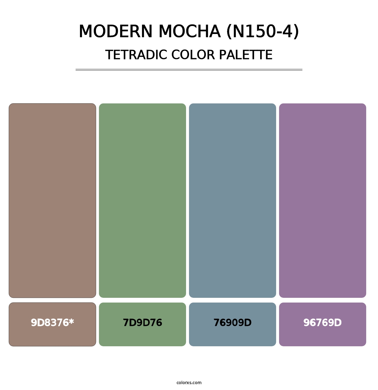 Modern Mocha (N150-4) - Tetradic Color Palette