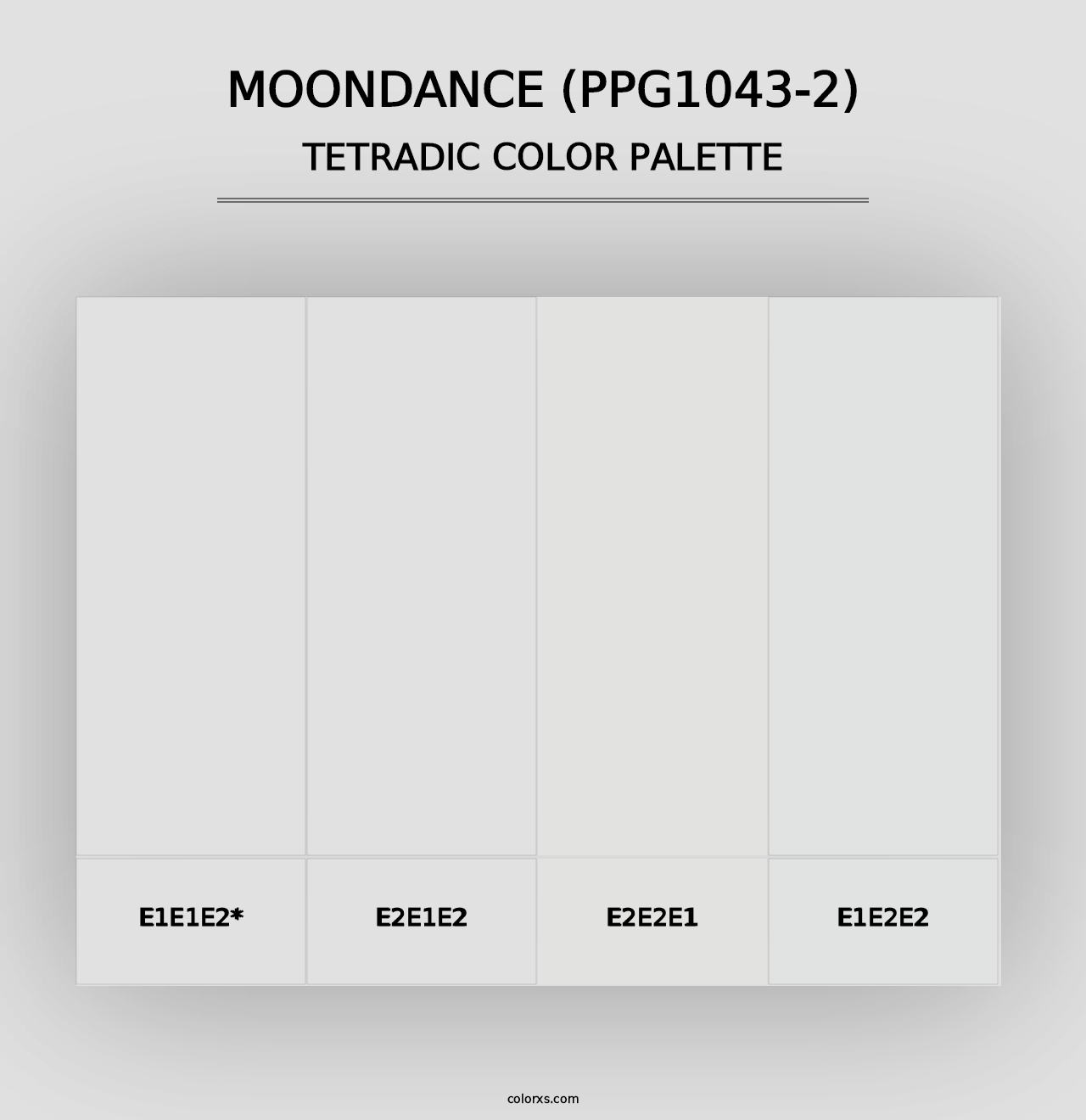 Moondance (PPG1043-2) - Tetradic Color Palette