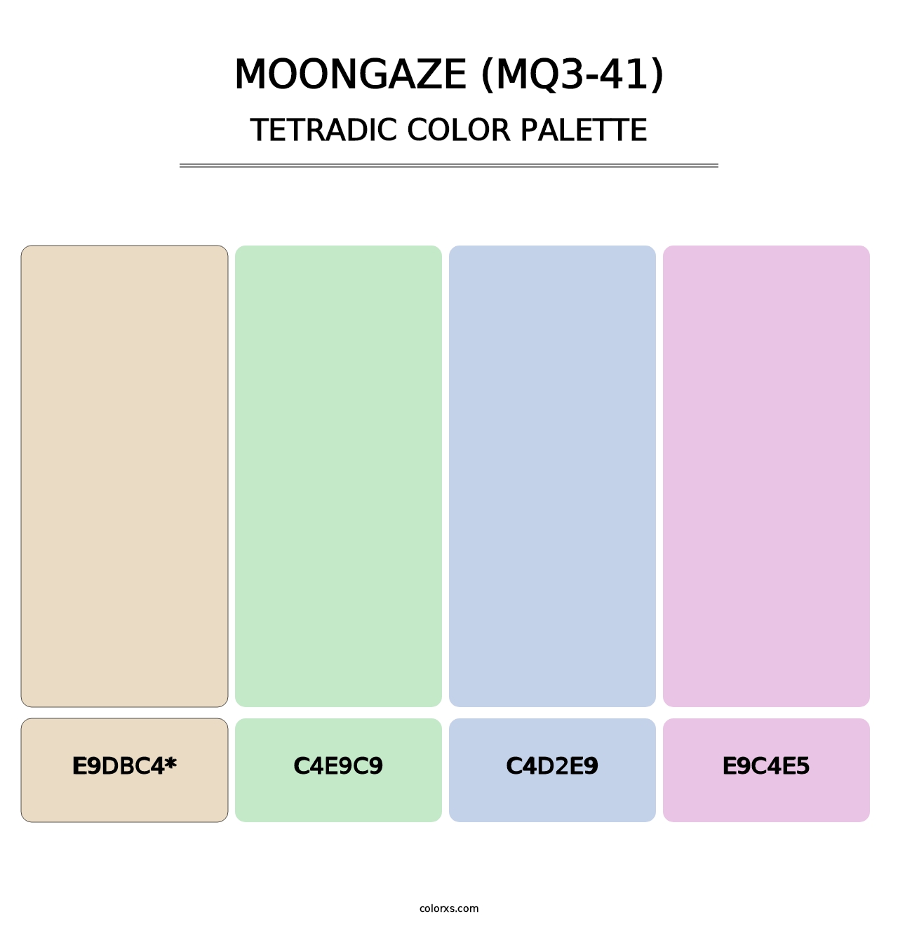 Moongaze (MQ3-41) - Tetradic Color Palette