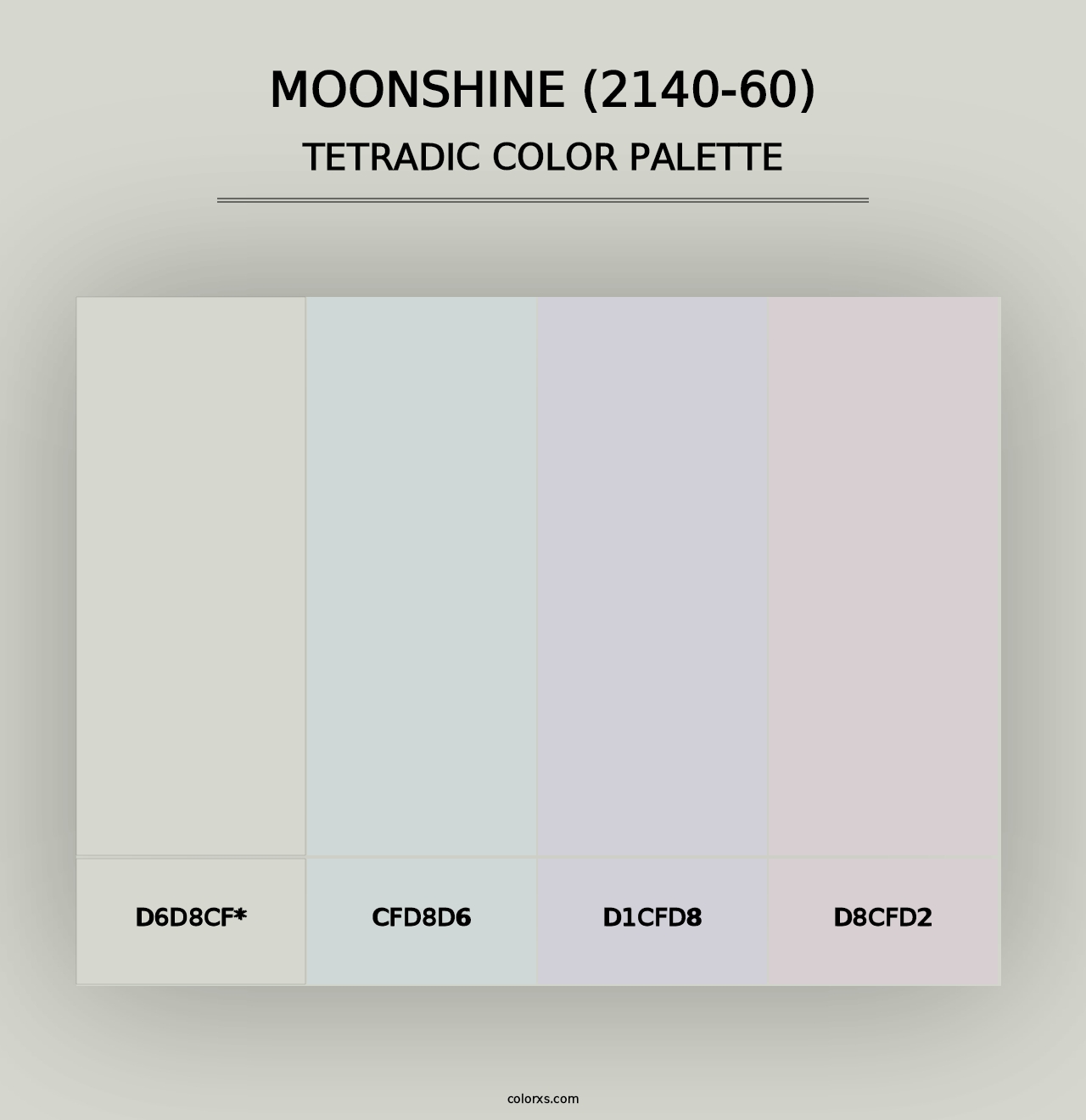 Moonshine (2140-60) - Tetradic Color Palette