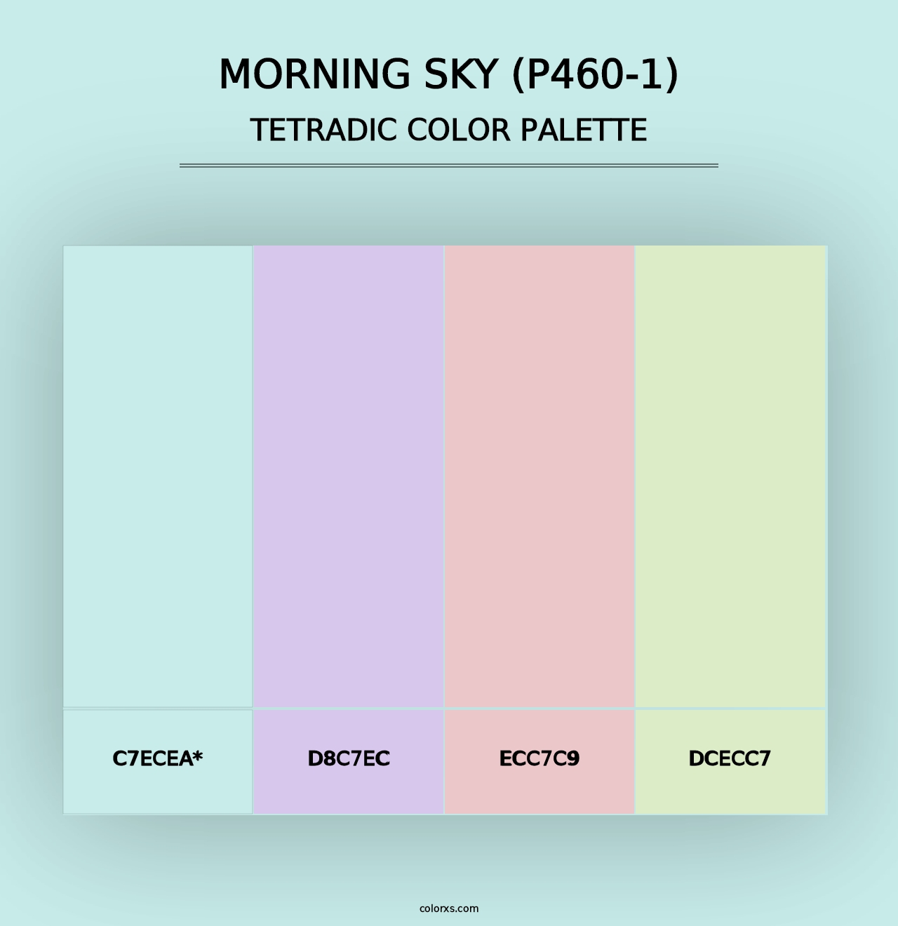 Morning Sky (P460-1) - Tetradic Color Palette