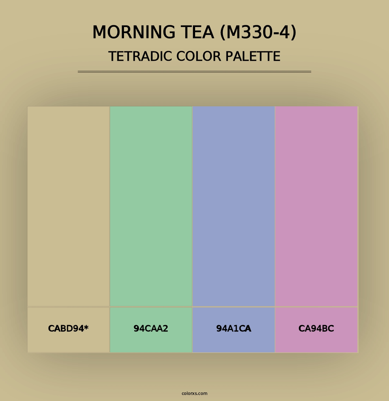 Morning Tea (M330-4) - Tetradic Color Palette