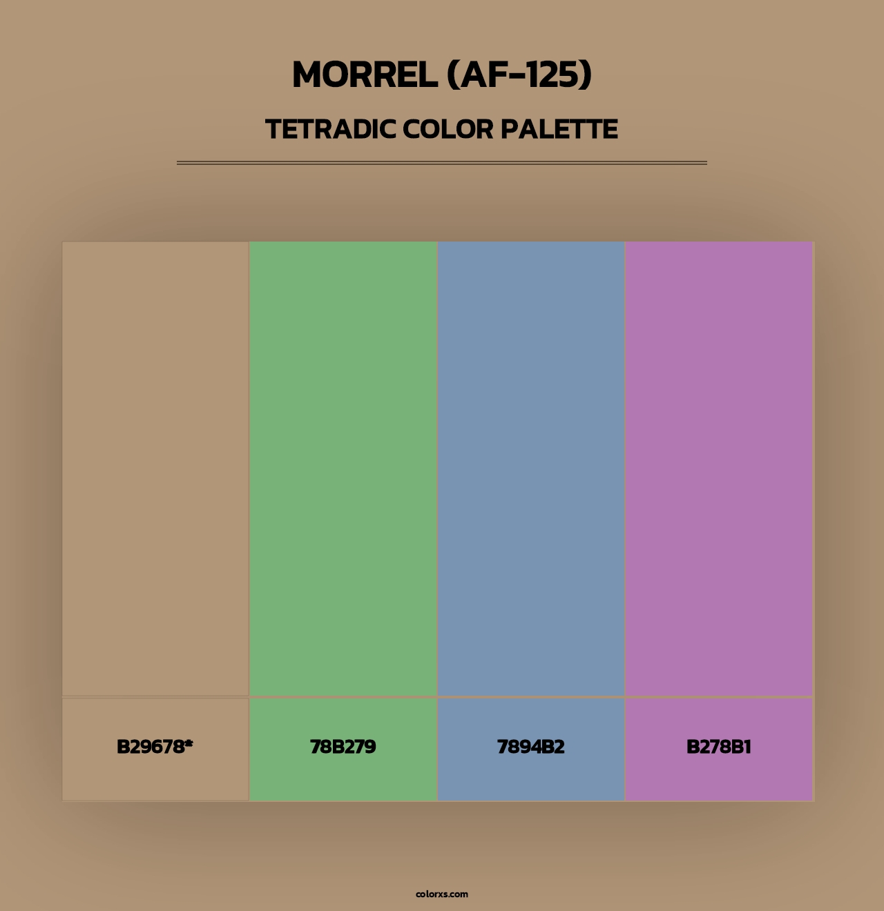 Morrel (AF-125) - Tetradic Color Palette