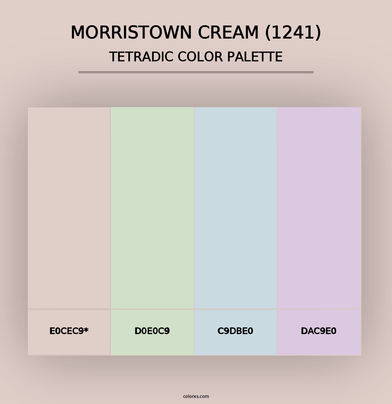 Morristown Cream (1241) - Tetradic Color Palette