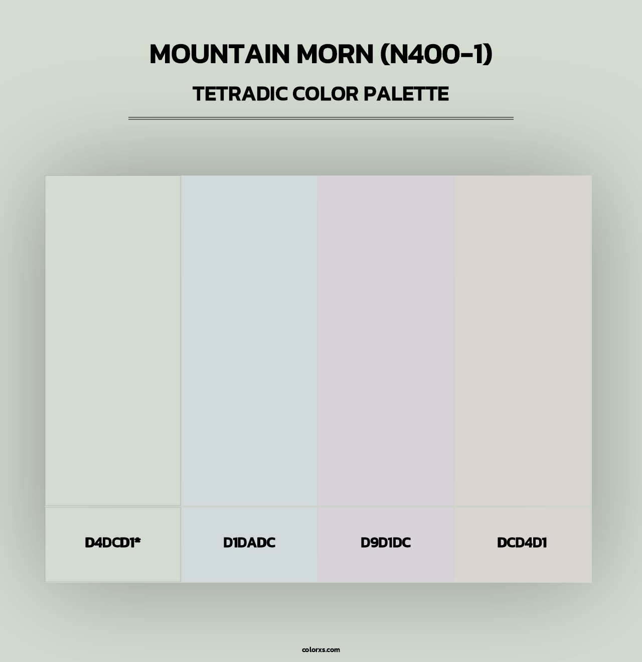 Mountain Morn (N400-1) - Tetradic Color Palette