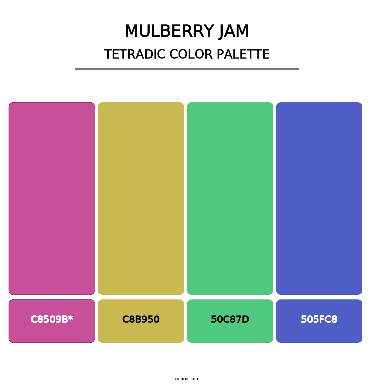 Mulberry Jam - Tetradic Color Palette
