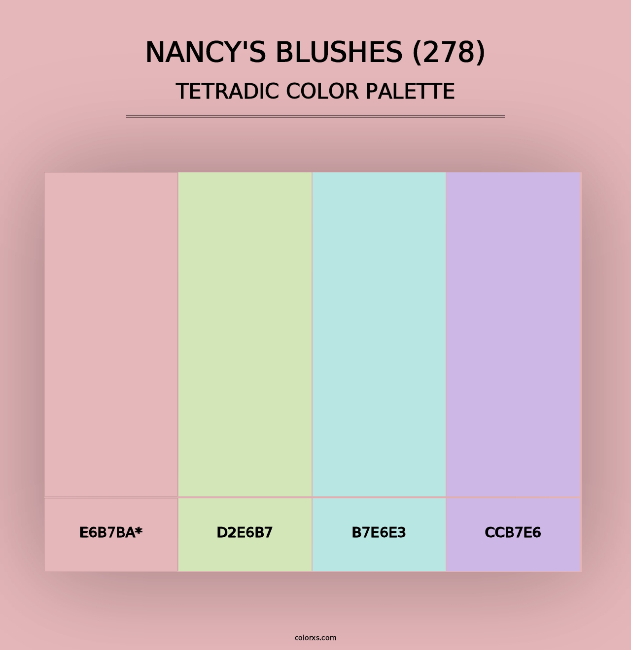 Nancy's Blushes (278) - Tetradic Color Palette