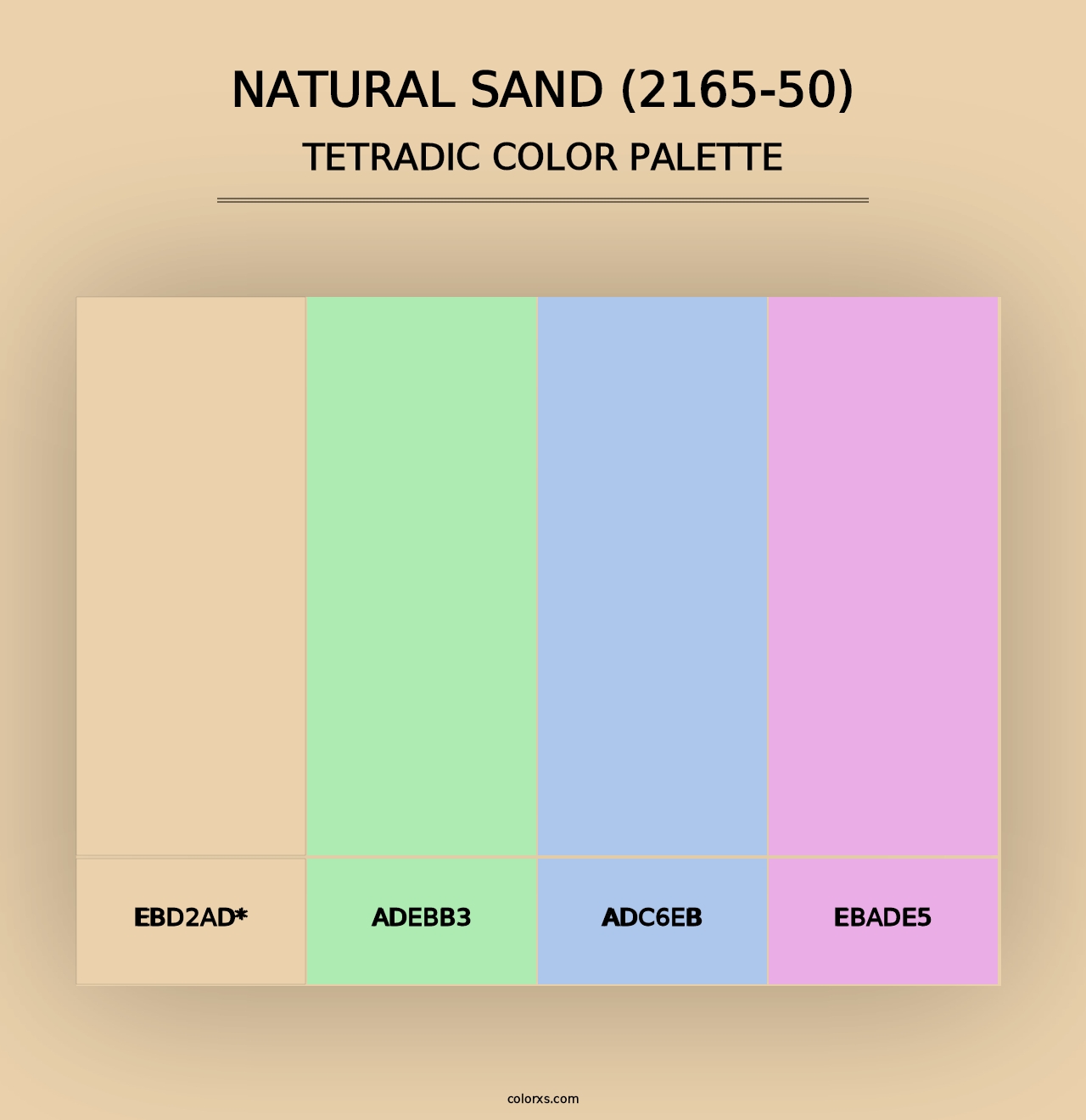 Natural Sand (2165-50) - Tetradic Color Palette