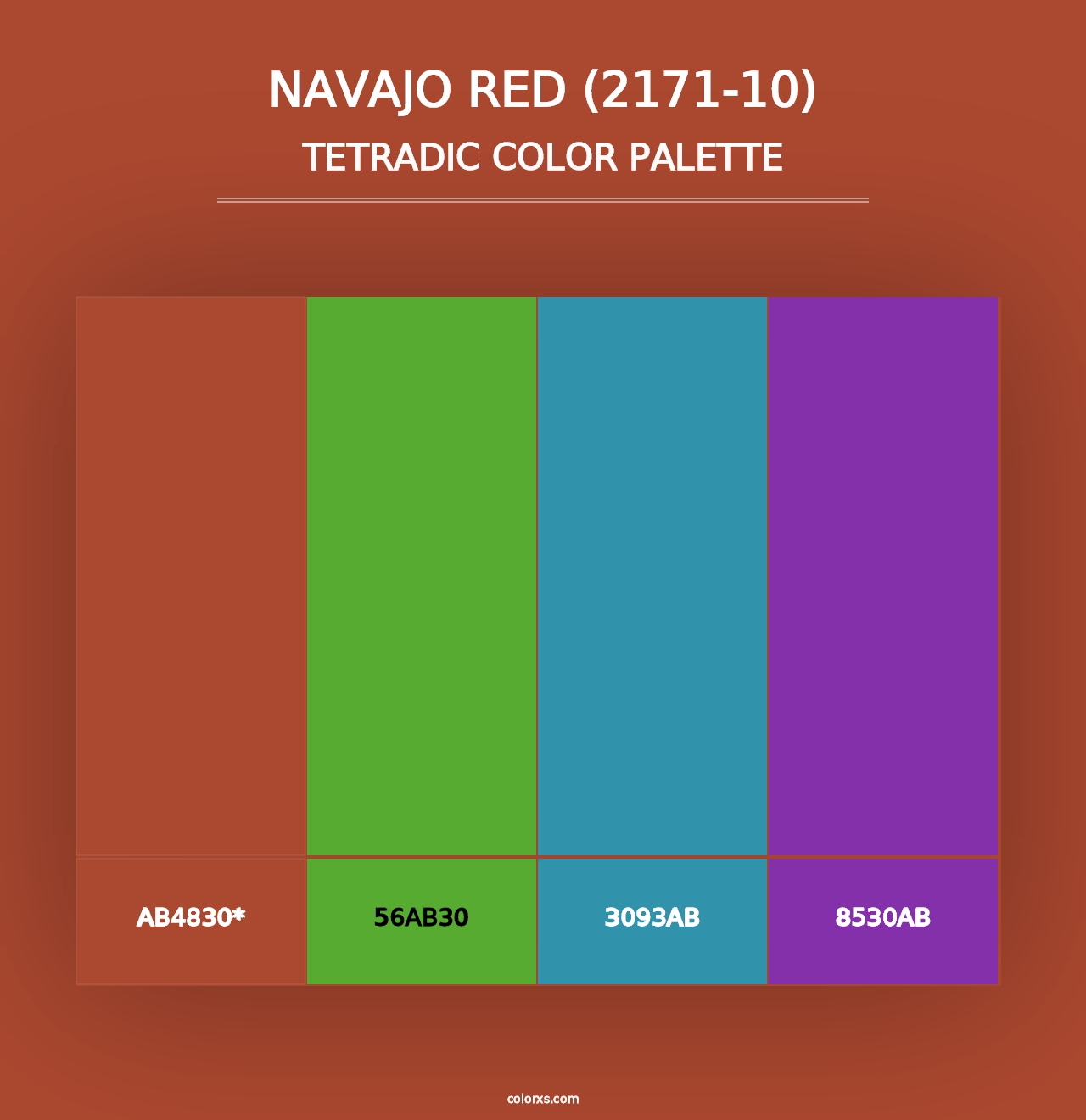 Navajo Red (2171-10) - Tetradic Color Palette